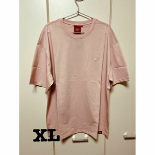 ディッキーズ(Dickies)の新品  Dickies  Tシャツ　シングルジャージ　スモールロゴ　ピンク　XL(Tシャツ/カットソー(半袖/袖なし))