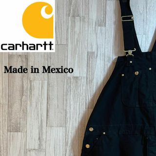 carhartt - カーハートダックオーバーオール　サロペット　メキシコ製　42×34 キルティング