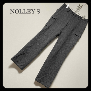 ノーリーズ(NOLLEY'S)の【美品】NOLLEY’S ノーリーズ ウール・シルク混 パンツ グレー(カジュアルパンツ)