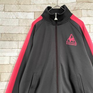 ルコックスポルティフ(le coq sportif)のルコック トラックジャケット ジャージ フロッキープリント チャコール M(その他)