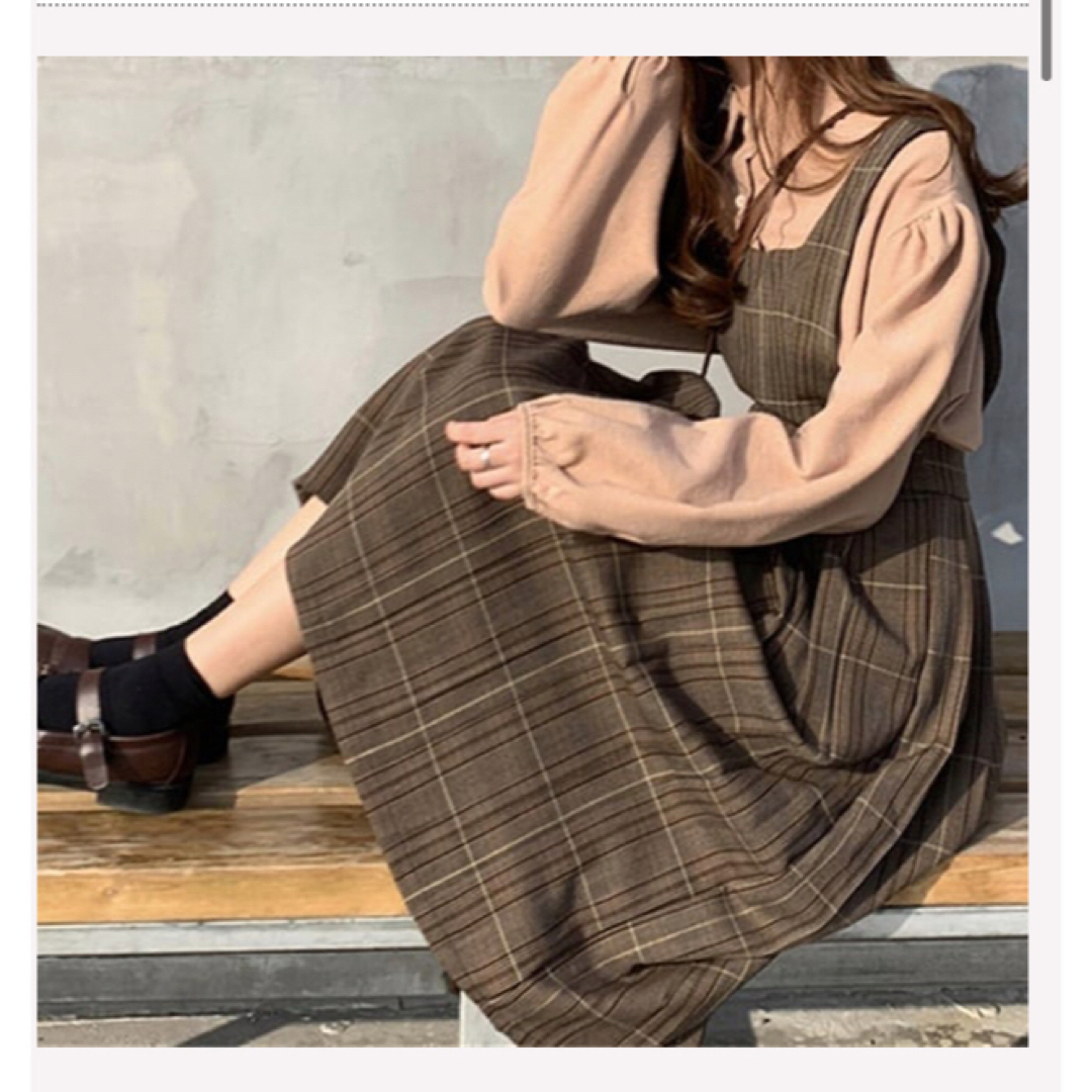 RETRO GIRL(レトロガール)のチェックワンピース レディースのワンピース(ひざ丈ワンピース)の商品写真