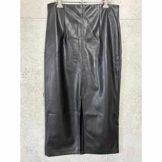 ザラ(ZARA)のZARA フェイクレザー　タイトスカートMサイズ(ロングスカート)