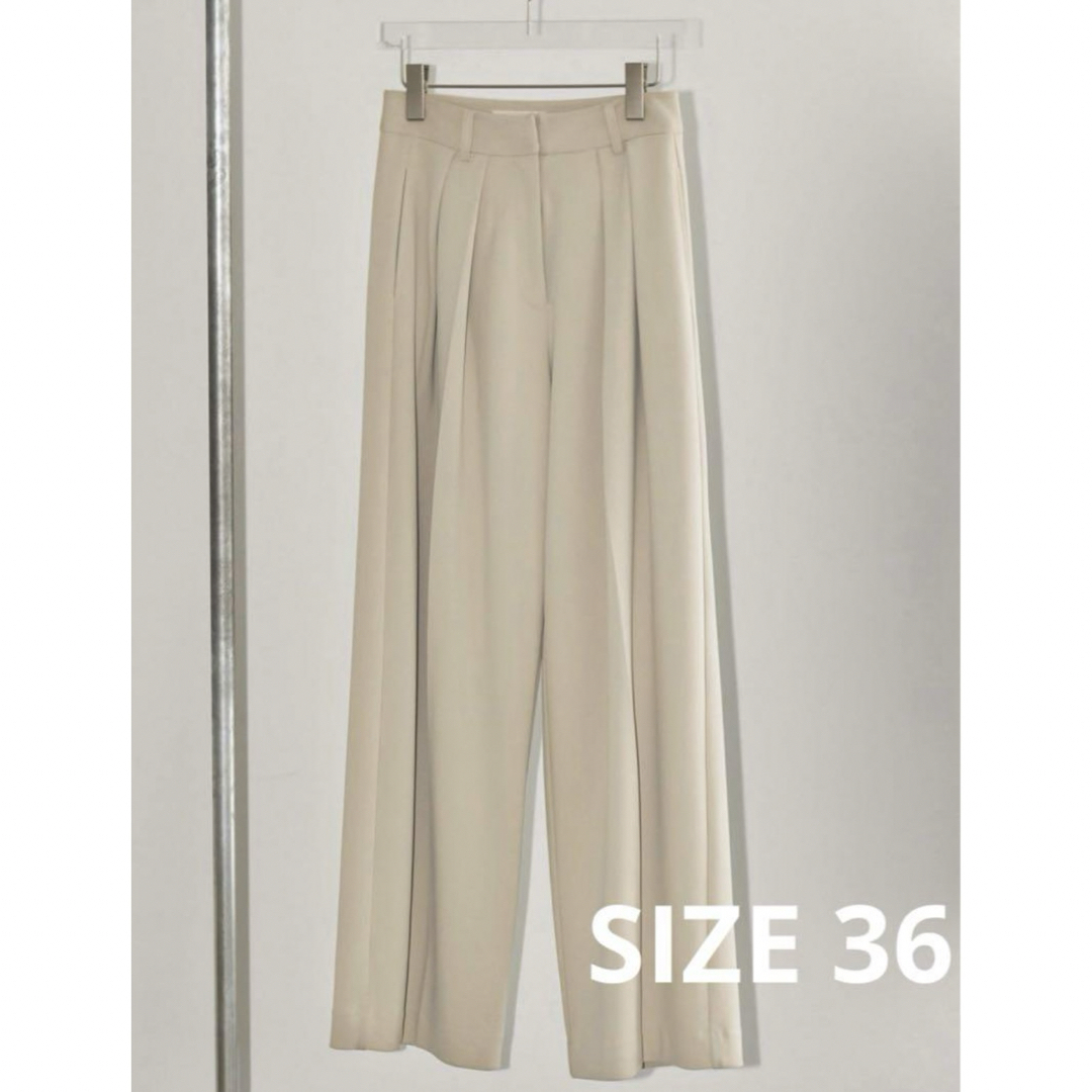 TODAYFUL(トゥデイフル)の【TODAYFUL】Doubletuck Twill Trousers 36 レディースのパンツ(カジュアルパンツ)の商品写真