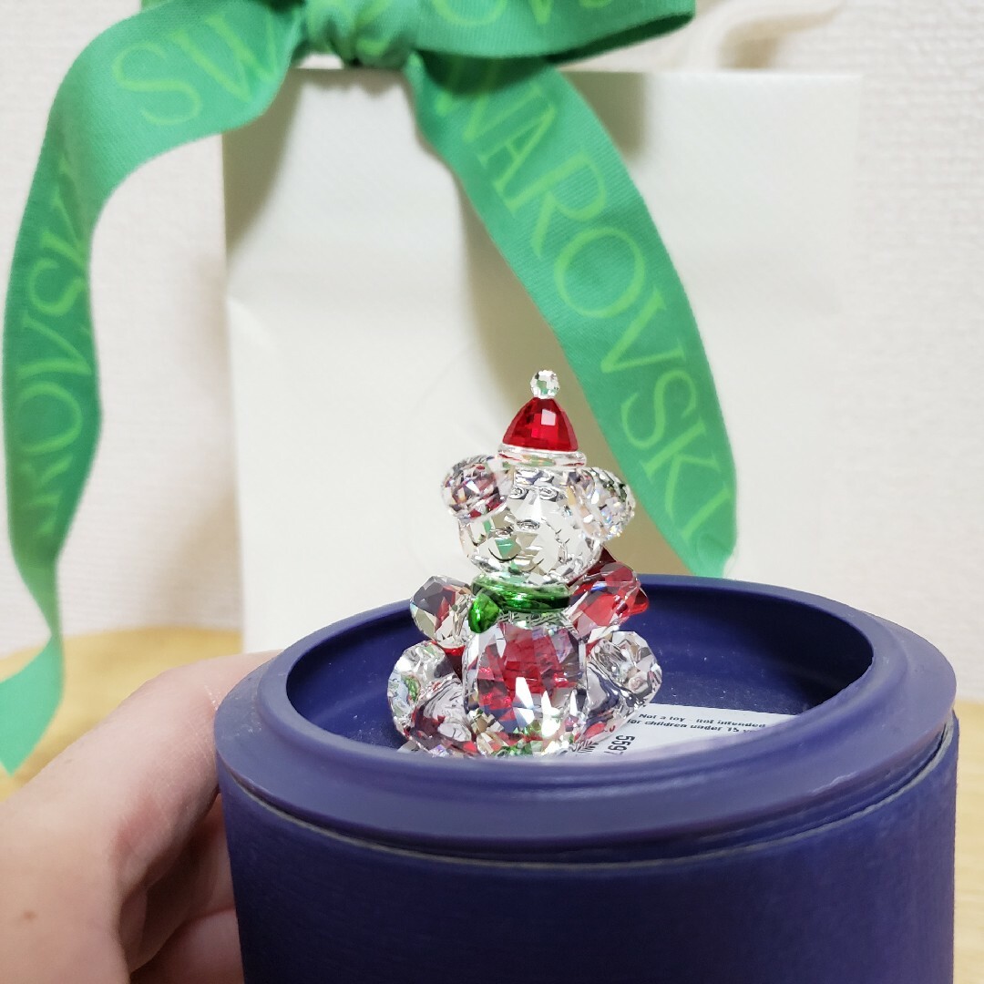 SWAROVSKI(スワロフスキー)の新品未使用 SWAROVSKI クリスマスベアー 2021 インテリア/住まい/日用品のインテリア小物(置物)の商品写真