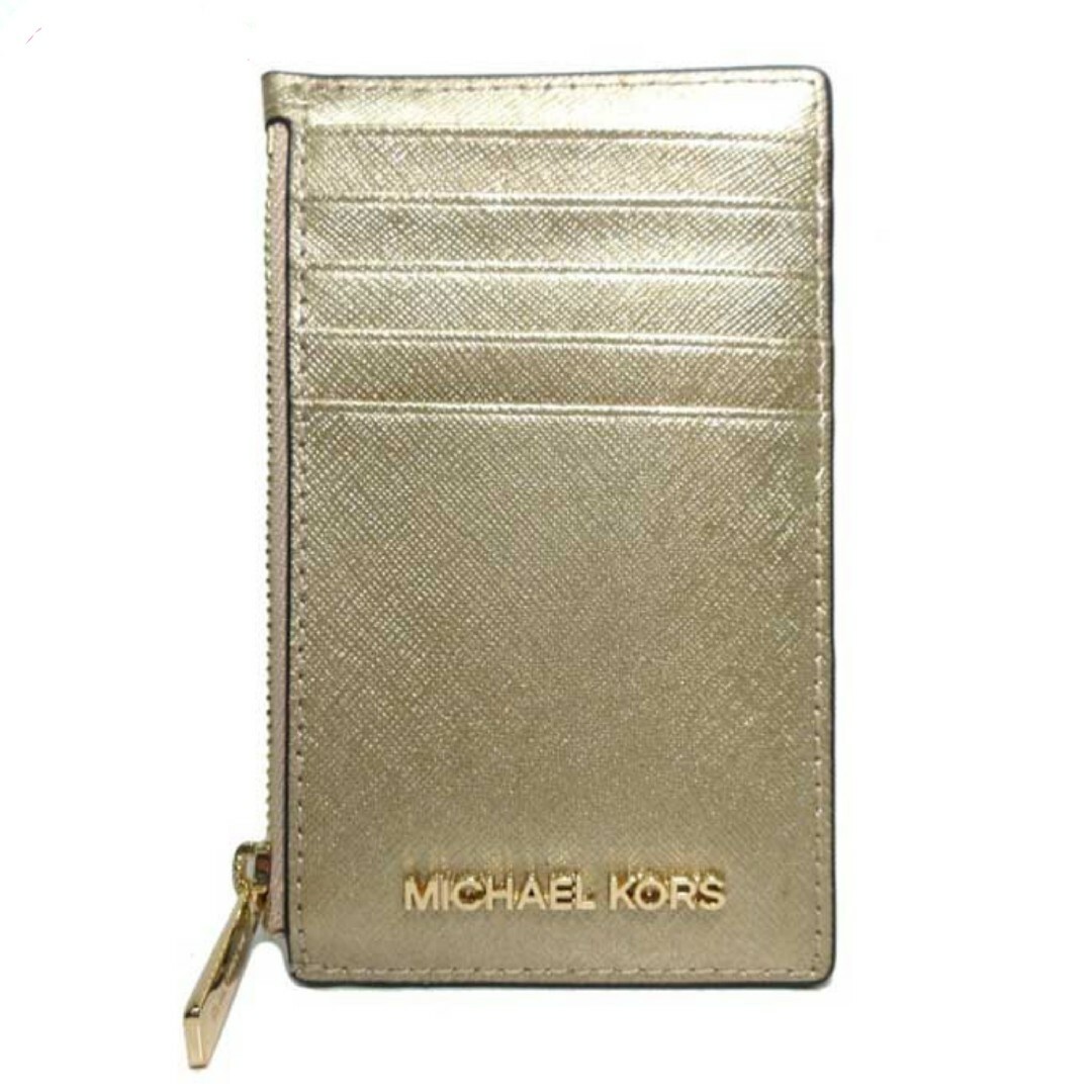 Michael Kors(マイケルコース)のマイケルコース コイン カードケース 35F3GTVD2M PALE GOLD レディースのファッション小物(コインケース)の商品写真