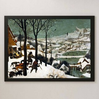ピーテル・ブリューゲル『雪中の狩人』絵画 アート 光沢 ポスター A3(その他)