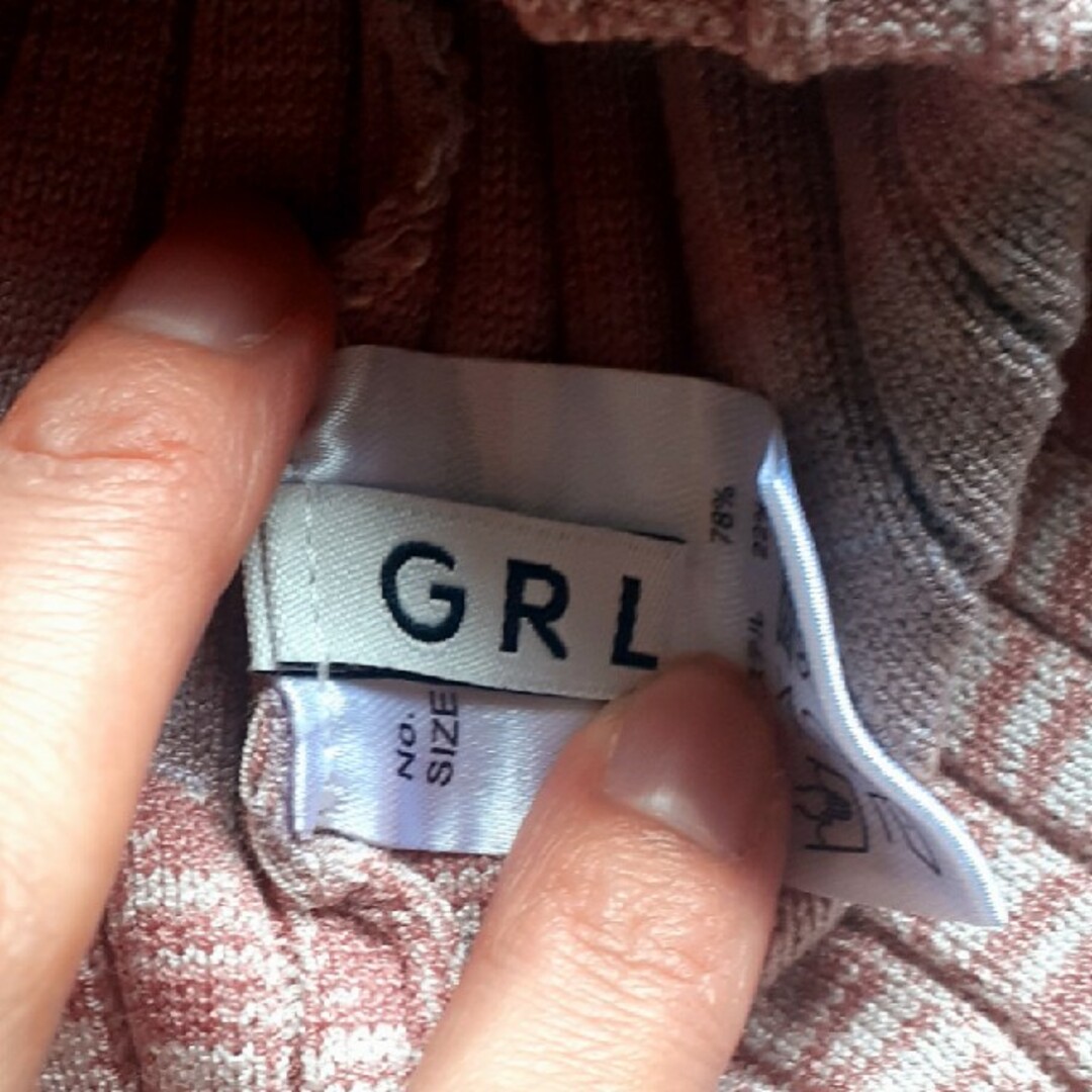 GRL(グレイル)のグレイル　GRL 　ボーダーニット レディースのトップス(ニット/セーター)の商品写真