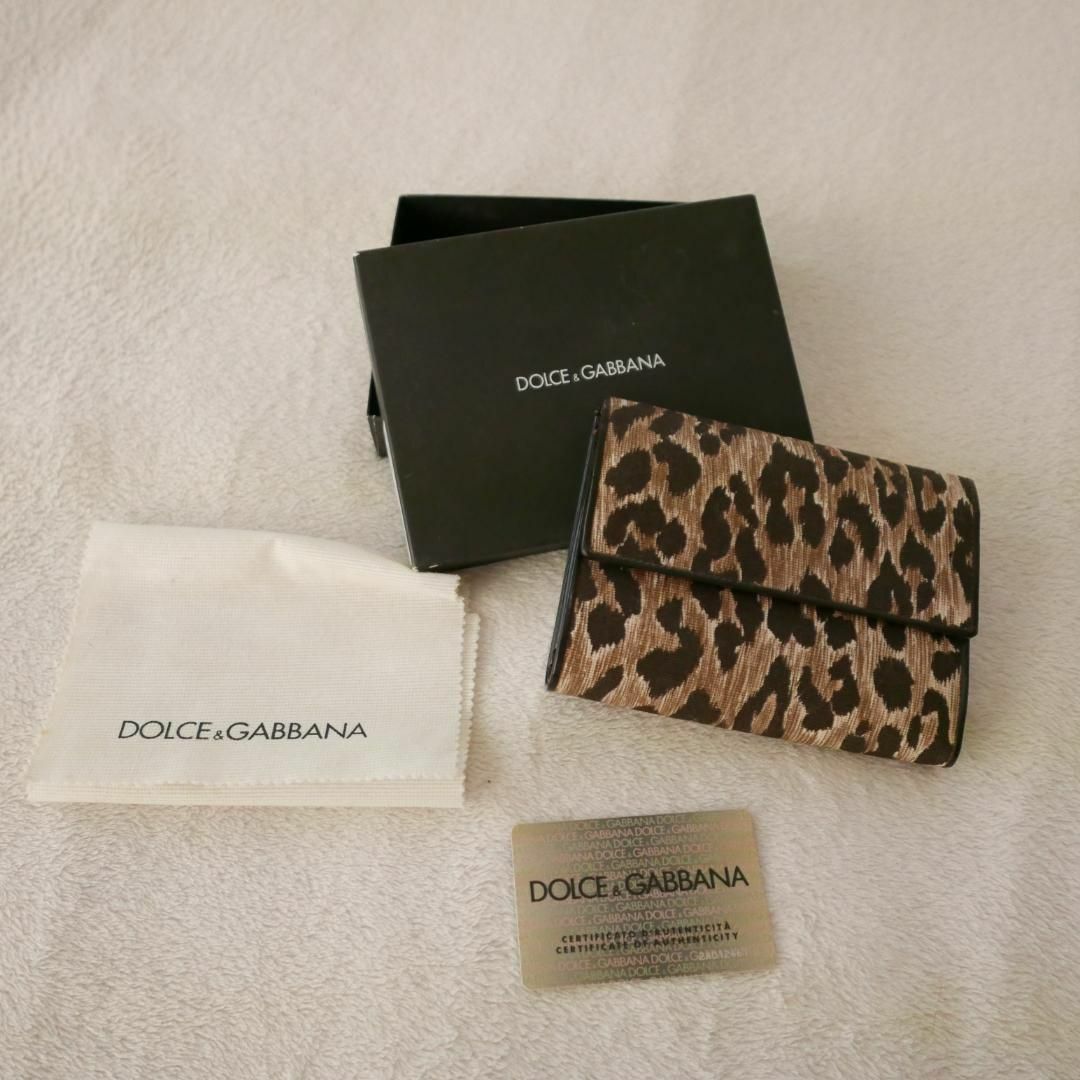 レディースDolce & Gabbana☆ドルチェ&ガッバーナ折り財布レオパード