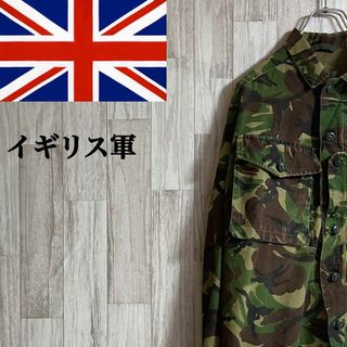 イギリス軍　ミリタリーシャツ　ジャケット　迷彩　カモフラ　フィールド　L(ミリタリージャケット)