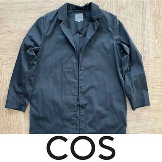 コス(COS)のコス　COS  ステンカラーコート　ダークグレー(ロングコート)