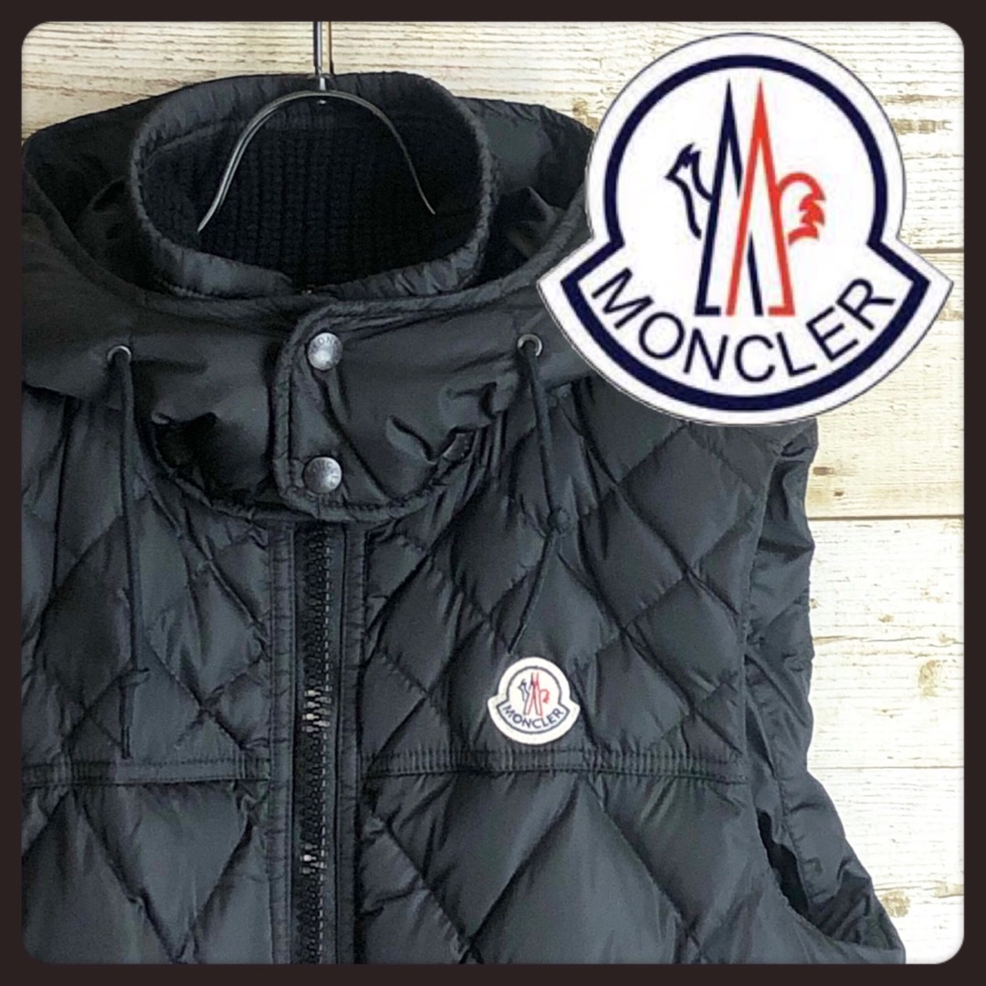 MONCLER - 即完売 MONCLER モンクレール ダウンベスト フード付きの