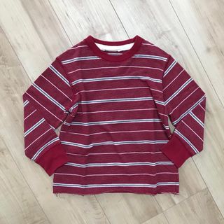 ギャップキッズ(GAP Kids)のGapkids   切りっぱなし ボーダー　長袖 ロンT(Tシャツ/カットソー)