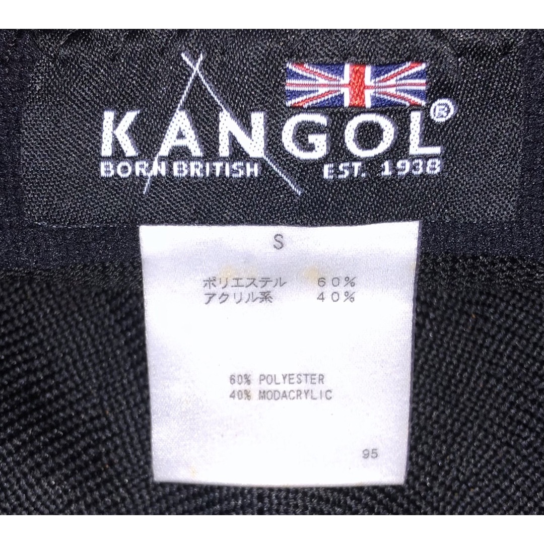 KANGOL(カンゴール)のS 美品 KANGOL ハンチングキャップ ベレー帽 ブラック レッド 黒 赤 メンズの帽子(ハンチング/ベレー帽)の商品写真