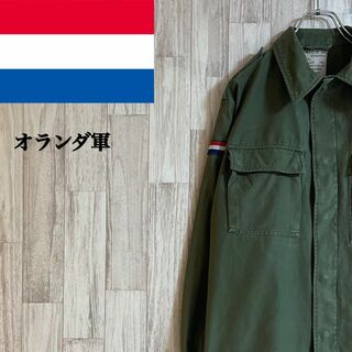 オランダ軍ミリタリージャケット 国旗　軍モノ　軍服　M(ミリタリージャケット)