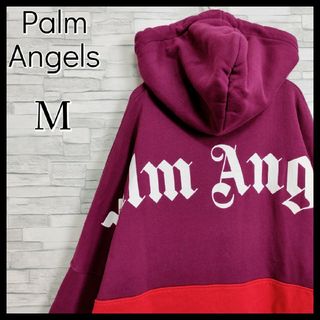 パームエンジェルス(PALM ANGELS)の【希少モデル】パームエンジェルス☆ビッグロゴパーカー　XL相当　バックプリント(パーカー)