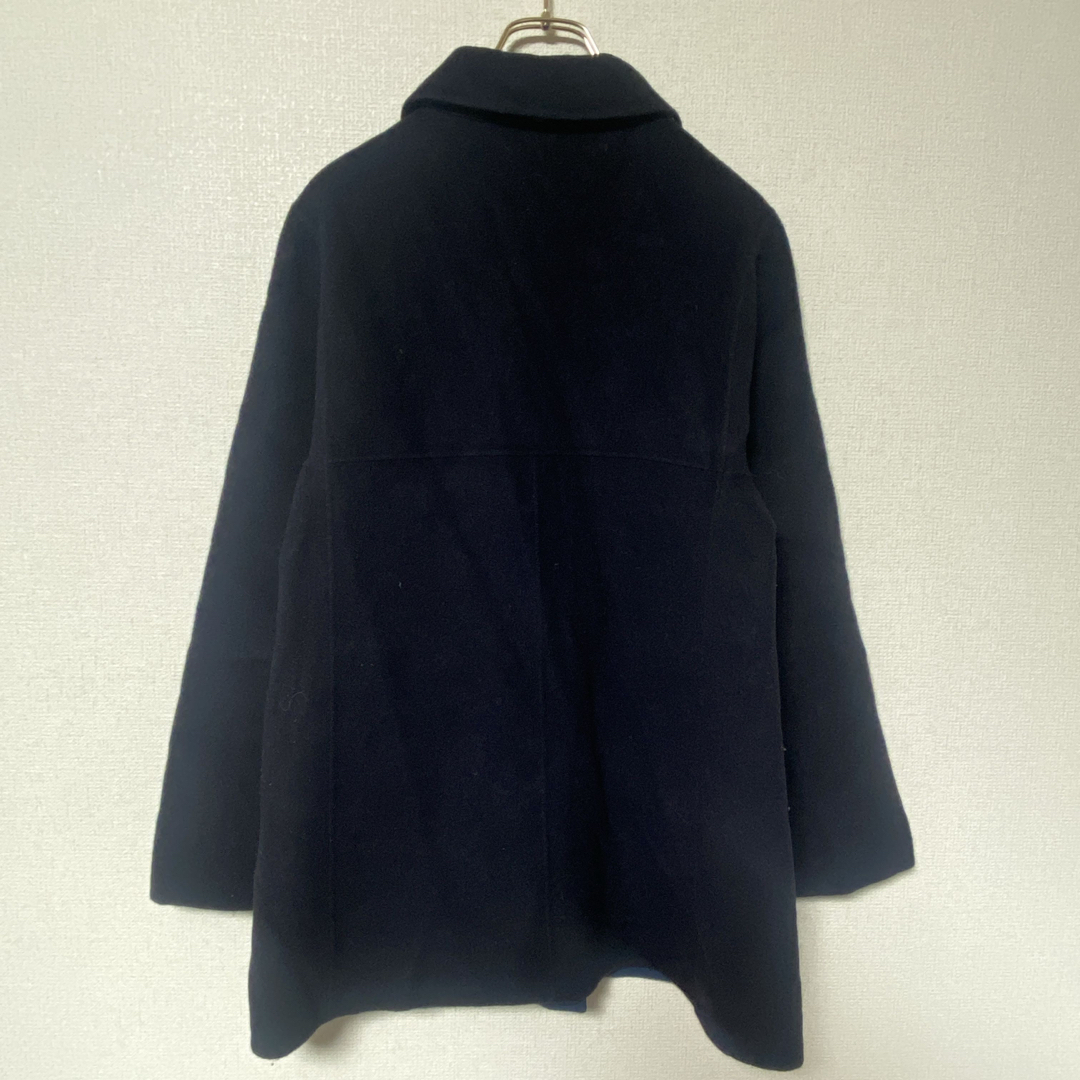 kumikyoku（組曲）(クミキョク)の【組曲】 スタンドカラーコート 暖かアウター 紺色 裏地が可愛い タグ表記2 レディースのジャケット/アウター(その他)の商品写真