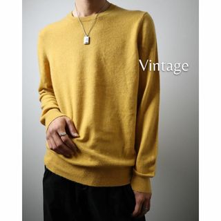 ART VINTAGE - 【vintage】カシミヤ100 ビビット ハイゲージ ニット