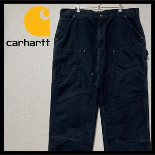 カーハート(carhartt)の【大人気】Carhartt カーハート ダブルニー  ブラック 38×32(ワークパンツ/カーゴパンツ)