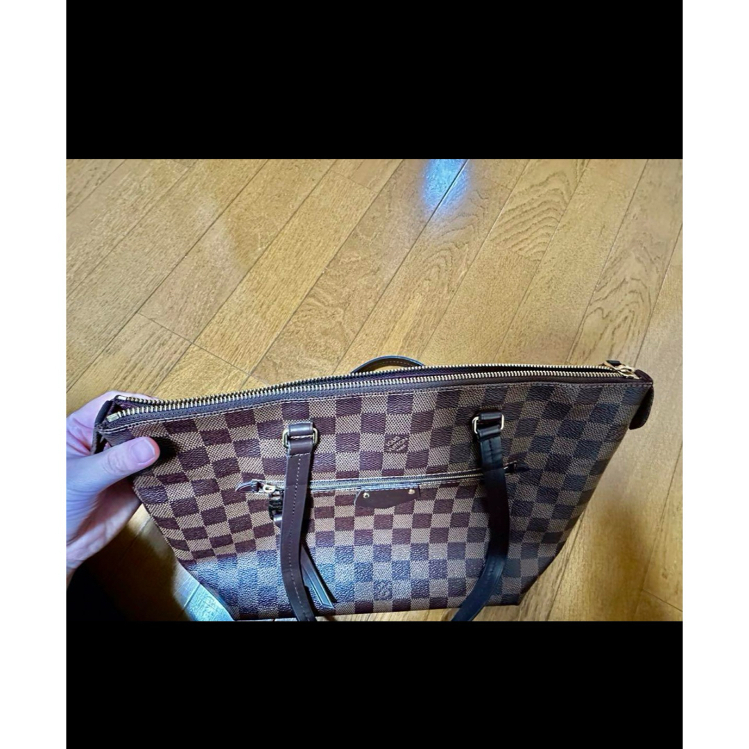 LOUIS VUITTON(ルイヴィトン)のルイ ヴィトン イエナ PM トートバッグ ダミエ ブラウン 茶 ゴールド金具 レディースのバッグ(トートバッグ)の商品写真