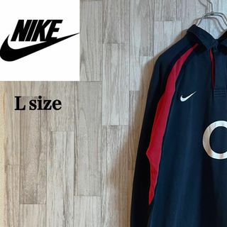 NIKE - 激レア 90s Nike 長袖ポロシャツ ラガーシャツ ボーダー