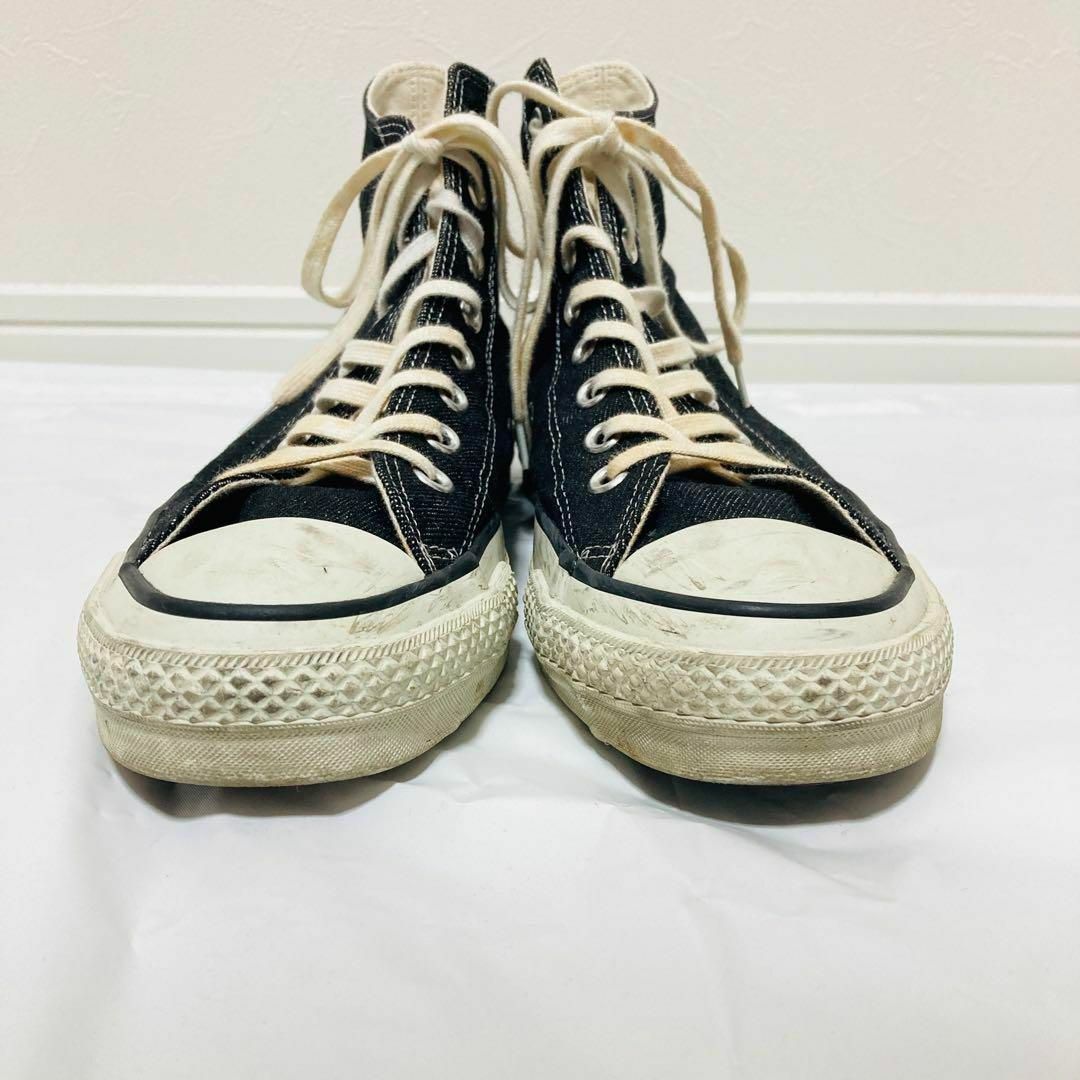 CONVERSE(コンバース)の【美品】CONVERSE　ALL STAR　岡山ブラックデニム　ハイカット メンズの靴/シューズ(スニーカー)の商品写真