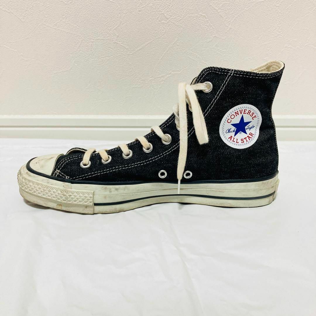 CONVERSE(コンバース)の【美品】CONVERSE　ALL STAR　岡山ブラックデニム　ハイカット メンズの靴/シューズ(スニーカー)の商品写真