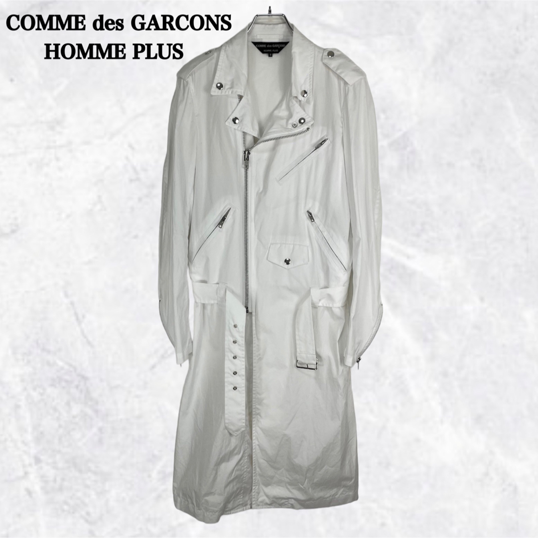 COMME des GARCONS HOMME PLUS(コムデギャルソンオムプリュス)の【希少】コムデギャルソンオムプリュス 16SS ロングライダースコート M メンズのジャケット/アウター(ライダースジャケット)の商品写真