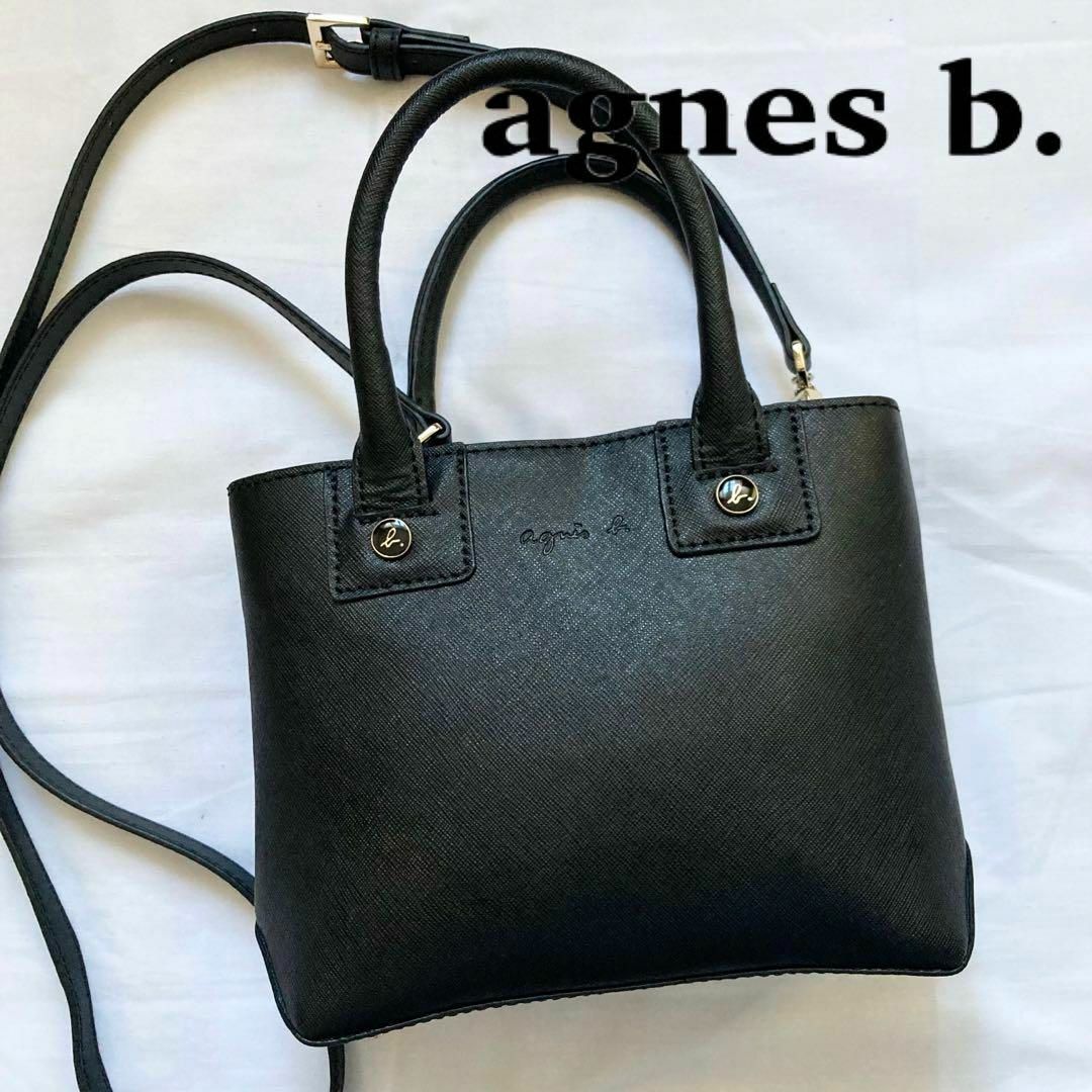 美品】アニエスベー agnès b. 2way ショルダーバッグ ハンドバッグ-