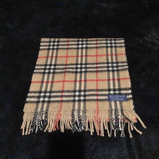 バーバリー(BURBERRY)の古着 80s バーバリー 中判カシミアマフラー(マフラー/ショール)