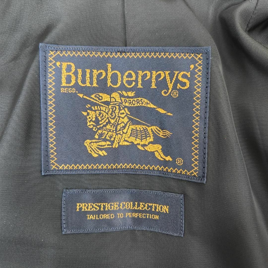 BURBERRY(バーバリー)の【最高級金タグ】BURBERRYS シルク絹100% チェスターコート ブラック レディースのジャケット/アウター(ロングコート)の商品写真