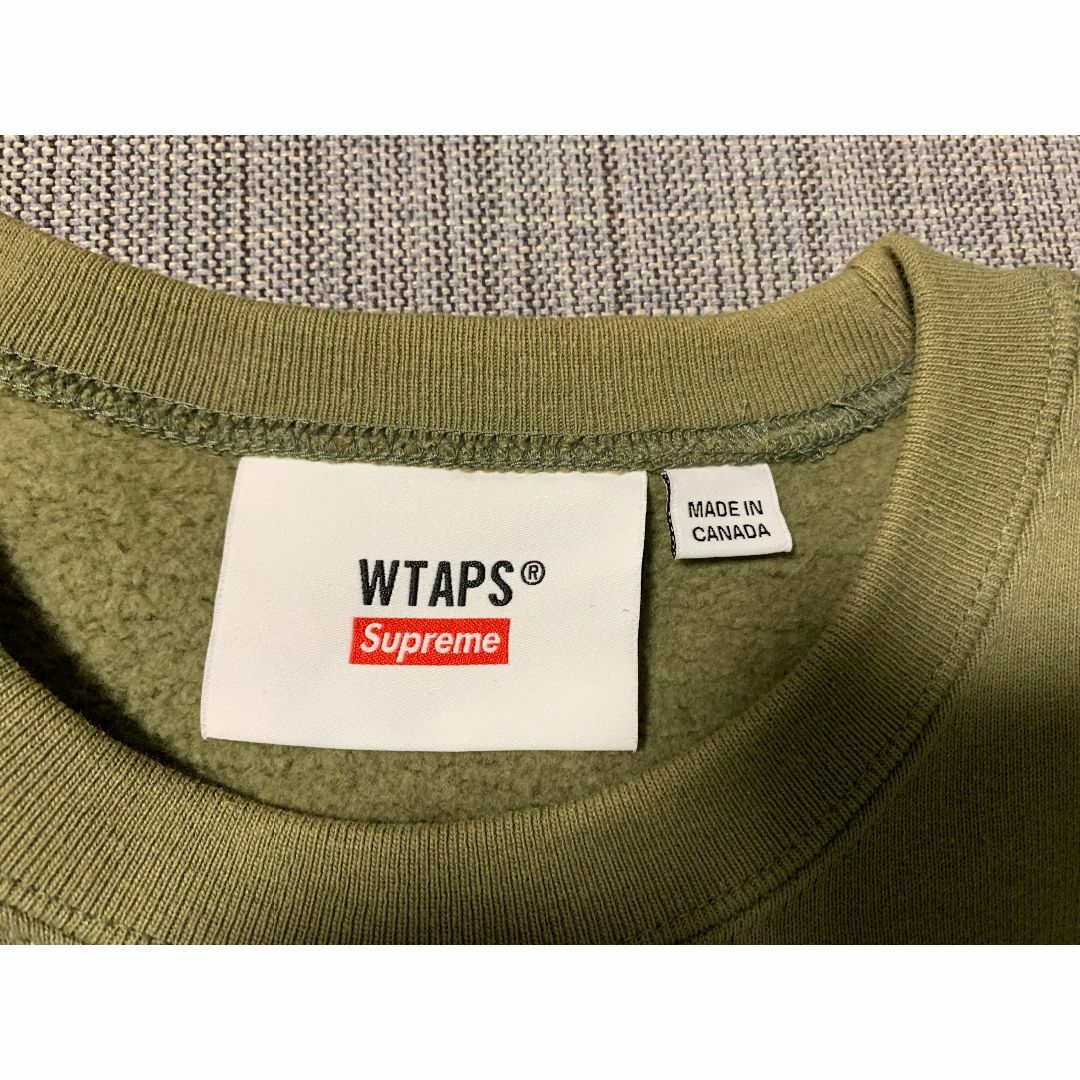 Mサイズ Supreme WTAPS Crewneck ライトオリーブ