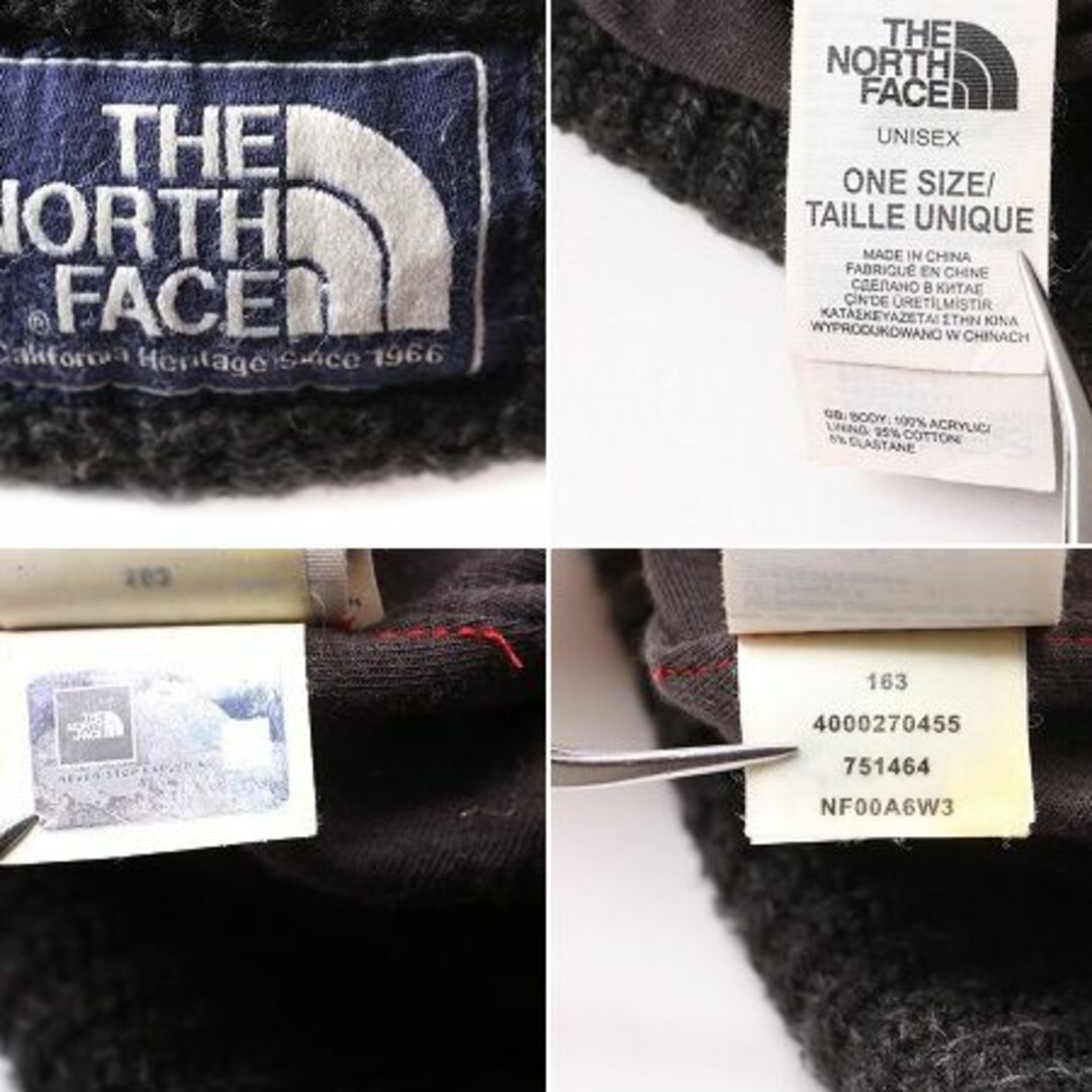 THE NORTH FACE(ザノースフェイス)のノースフェイス アクリル ニットキャップ 帽子 ビーニー ニット帽 ワッチ 濃灰 メンズの帽子(ニット帽/ビーニー)の商品写真