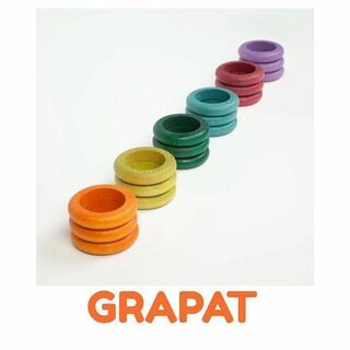 ボーネルンド(BorneLund)のGRAPAT グラパット　18リング　パステル6色(知育玩具)