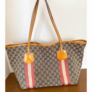 グッチ ヴィンテージ トートバッグ(レディース)(ベージュ系)の通販