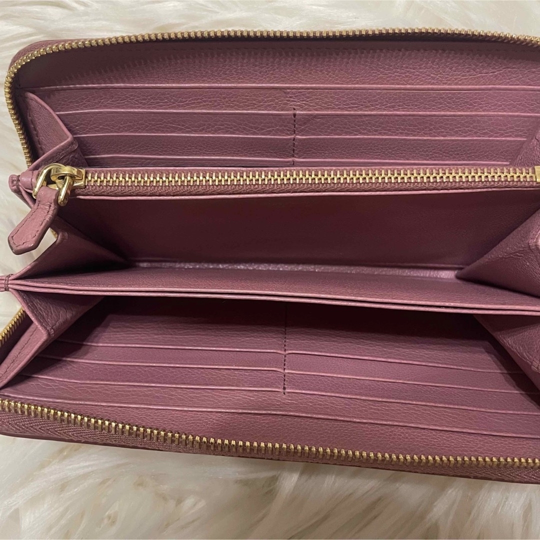 PRADA - 【即購入可】PRADA プラダ 長財布 ラウンドファスナー 美品の