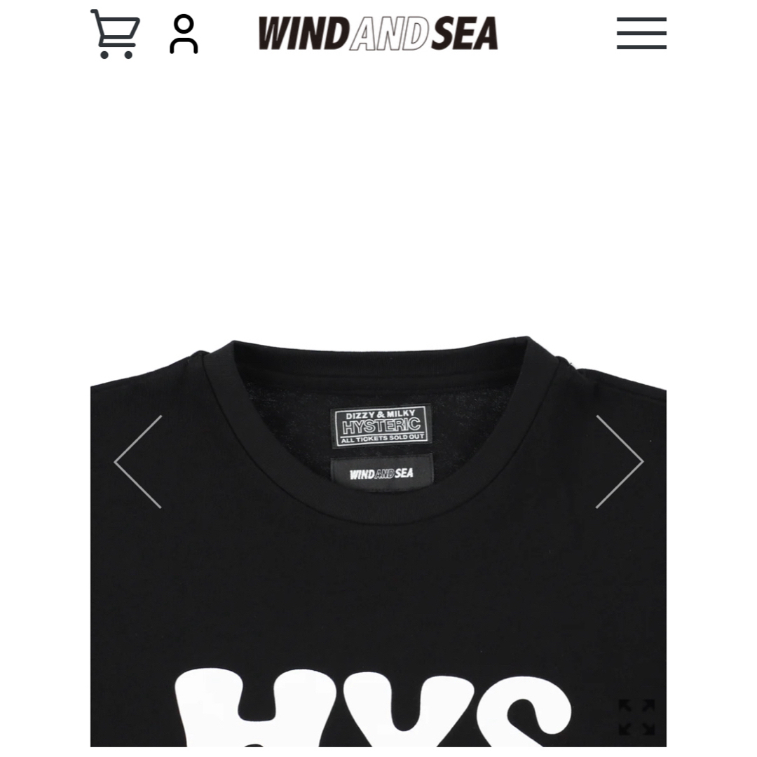 WIND AND SEA - HYSTERIC GLAMOUR x WDS S/S T Shirt 黒 Lの通販 by U
