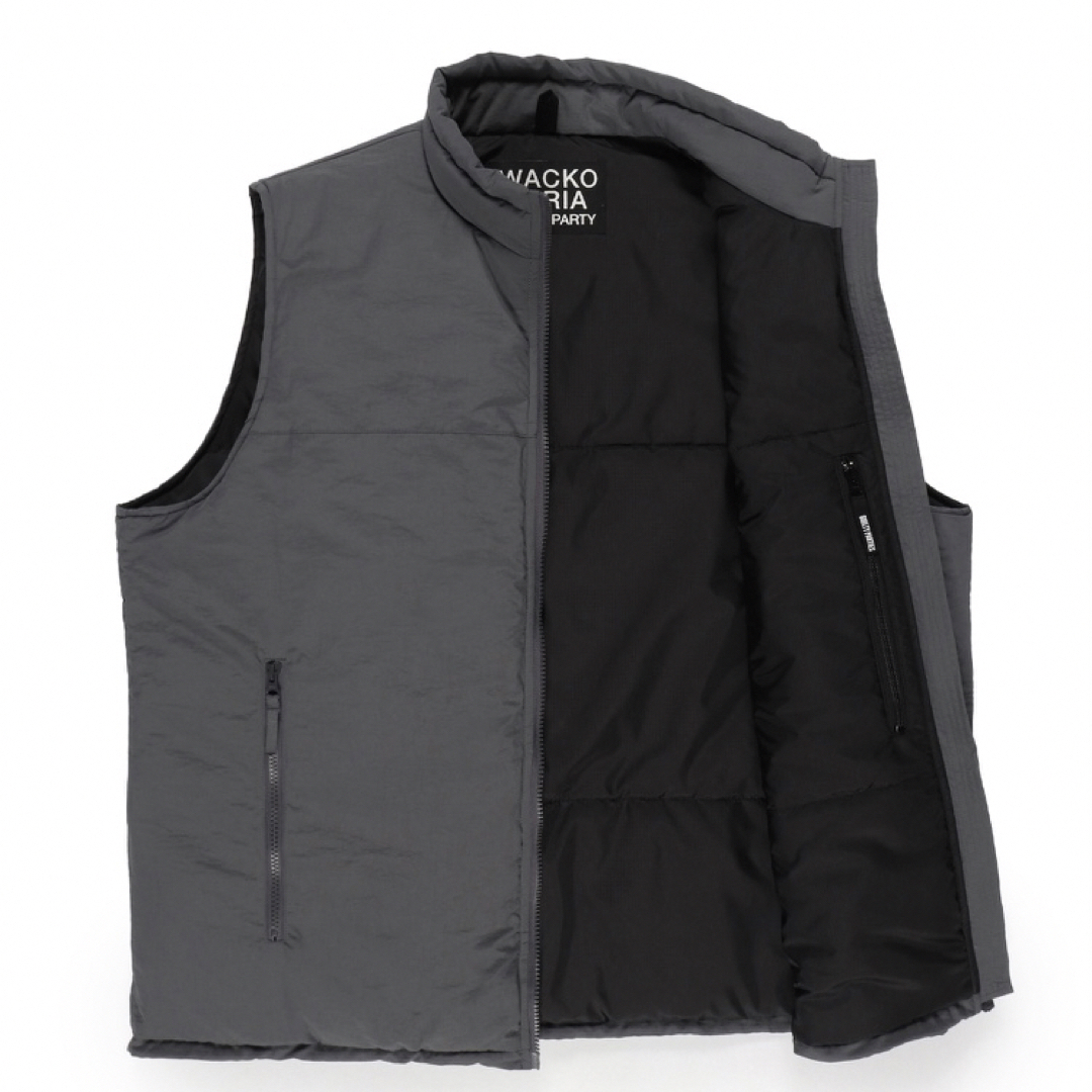 WACKO MARIA(ワコマリア)のwacko mariaワコマリアnylon padding vest L 舐達麻 メンズのジャケット/アウター(ダウンベスト)の商品写真