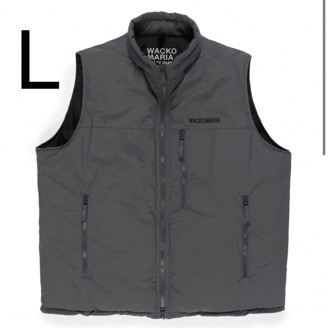 WACKO MARIA(ワコマリア)のwacko mariaワコマリアnylon padding vest L 舐達麻 メンズのジャケット/アウター(ダウンベスト)の商品写真