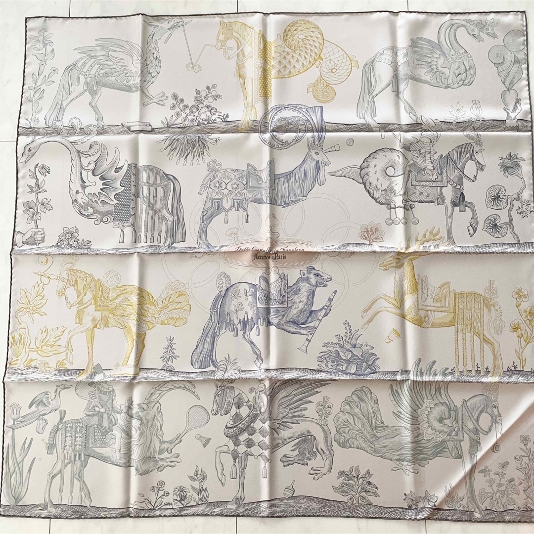 Hermes - エルメス スカーフ カレ90 ダブルフェイス デッラ