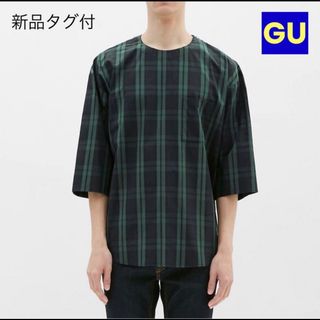 ジーユー(GU)の新品　GU メンズ　ビッグプルオーバーシャツ　秋(Tシャツ/カットソー(半袖/袖なし))