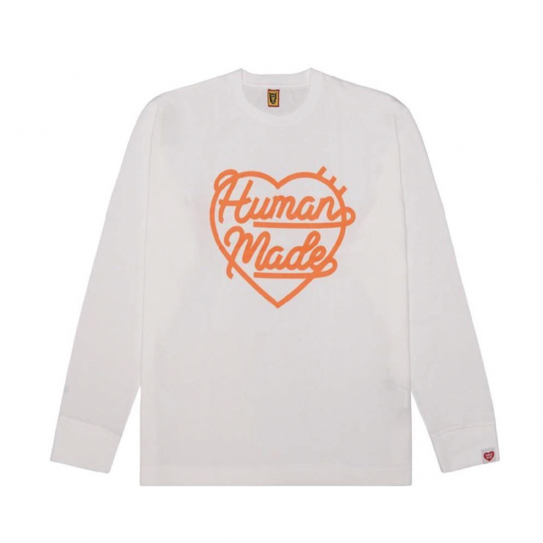 新品 HUMAN MADE Heart L/S T-Shirt "White"Tシャツ/カットソー(七分/長袖)
