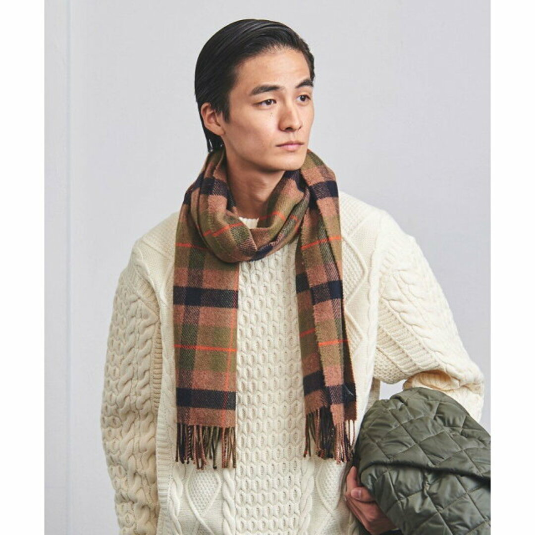 UNITED ARROWS(ユナイテッドアローズ)の【その他2】【別注】<JOHNSTONS> ツイル チェックマフラー メンズのファッション小物(マフラー)の商品写真