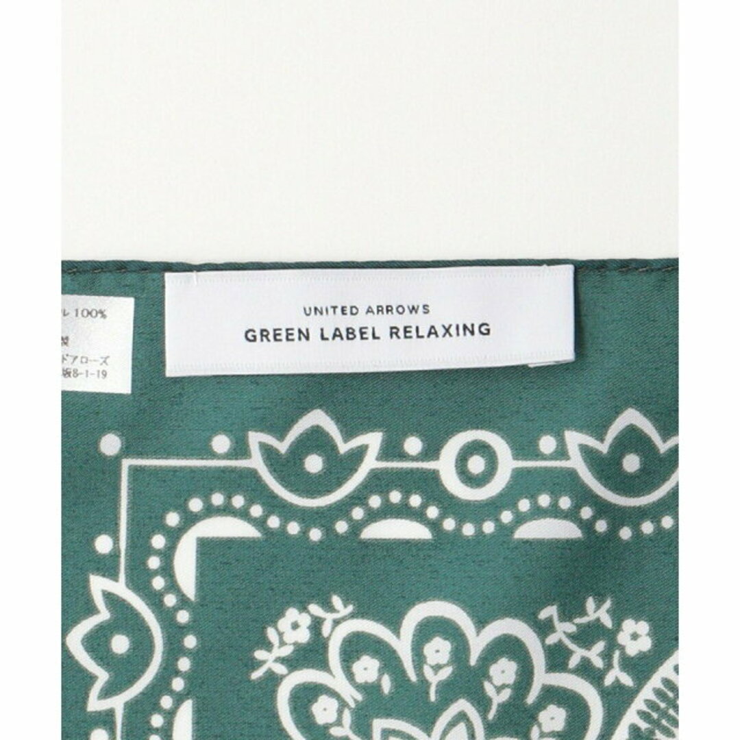 UNITED ARROWS green label relaxing(ユナイテッドアローズグリーンレーベルリラクシング)の【DK.GREEN】【FREE】GLR ペイズリー スカーフ メンズのファッション小物(バンダナ/スカーフ)の商品写真
