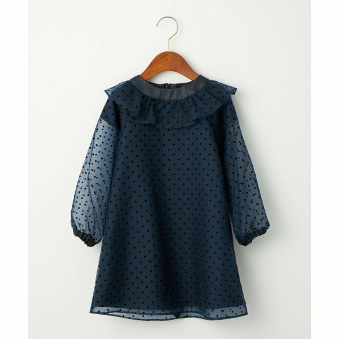 UNITED ARROWS green label relaxing(ユナイテッドアローズグリーンレーベルリラクシング)の【NAVY】ボレロ*ドット ワンピース セット キッズ/ベビー/マタニティのキッズ服女の子用(90cm~)(ワンピース)の商品写真