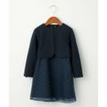 【NAVY】ボレロ*ドット ワンピース セット