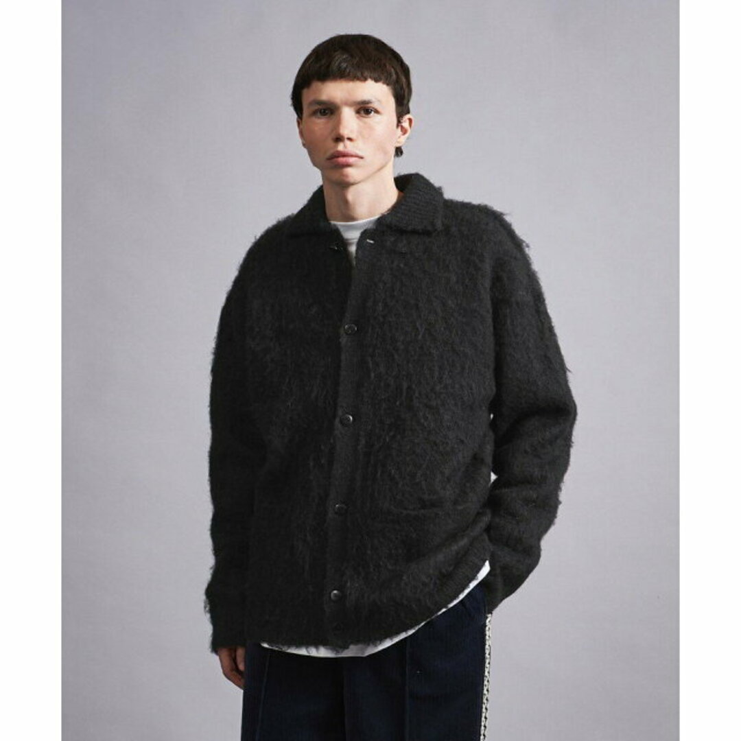 BEAUTY&YOUTH UNITED ARROWS(ビューティアンドユースユナイテッドアローズ)の【BLACK】<monkey time> BRSHD MHR PL CARDIGAN/カーディガン メンズのトップス(カーディガン)の商品写真