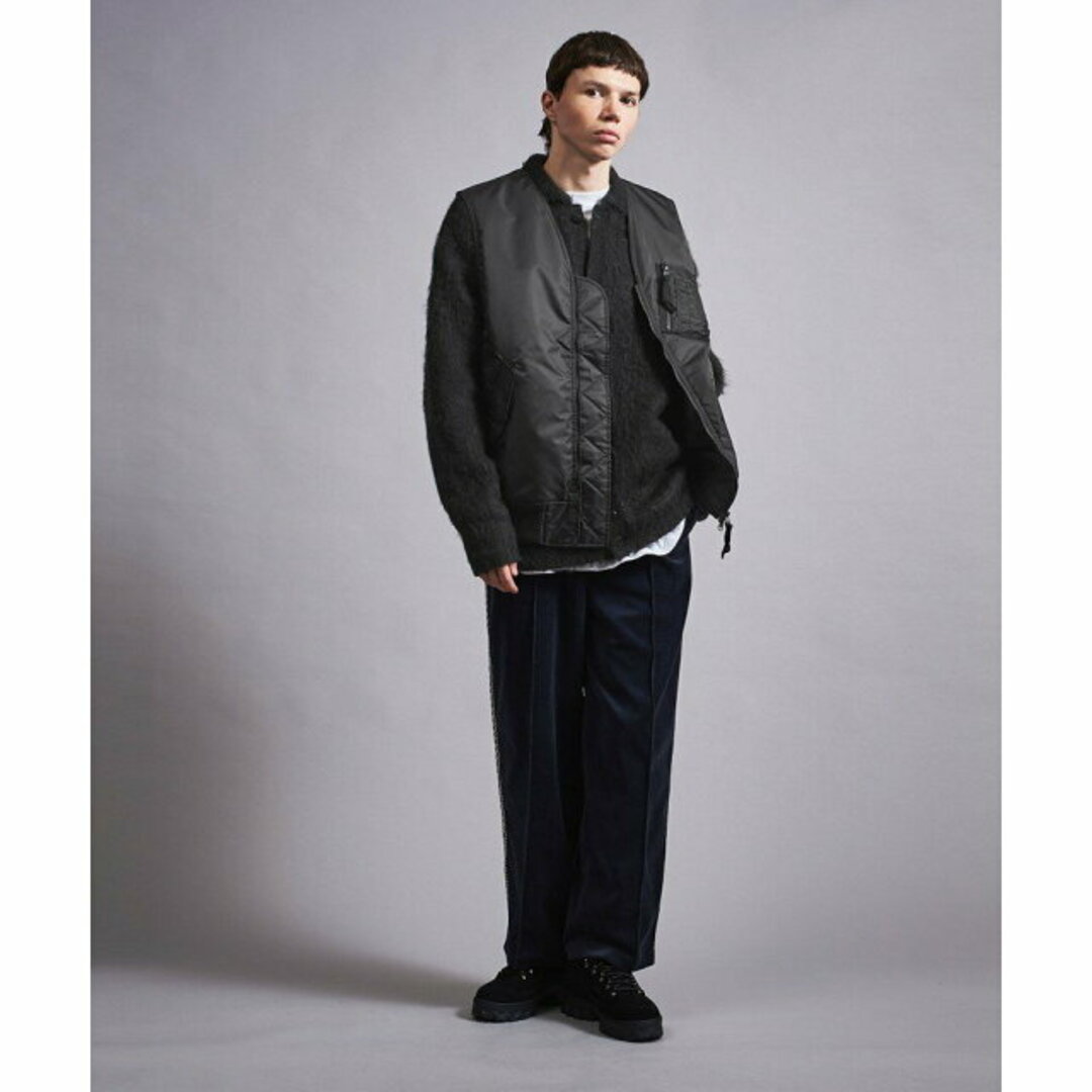 BEAUTY&YOUTH UNITED ARROWS(ビューティアンドユースユナイテッドアローズ)の【BLACK】<monkey time> BRSHD MHR PL CARDIGAN/カーディガン メンズのトップス(カーディガン)の商品写真