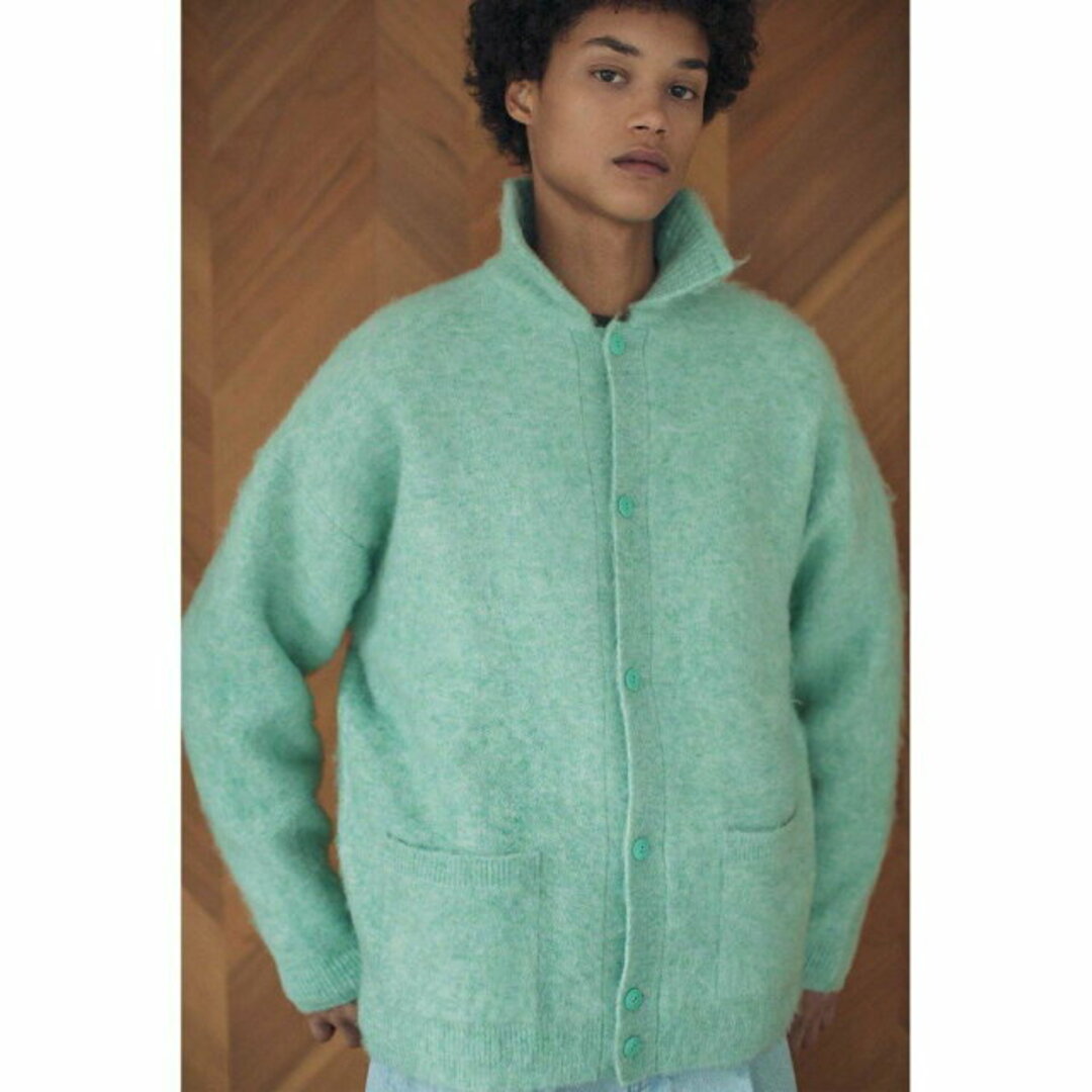 BEAUTY&YOUTH UNITED ARROWS(ビューティアンドユースユナイテッドアローズ)の【LIME】<monkey time> BRSHD MHR PL CARDIGAN/カーディガン メンズのトップス(カーディガン)の商品写真