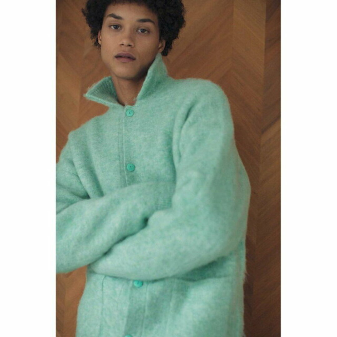 BEAUTY&YOUTH UNITED ARROWS(ビューティアンドユースユナイテッドアローズ)の【LIME】<monkey time> BRSHD MHR PL CARDIGAN/カーディガン メンズのトップス(カーディガン)の商品写真