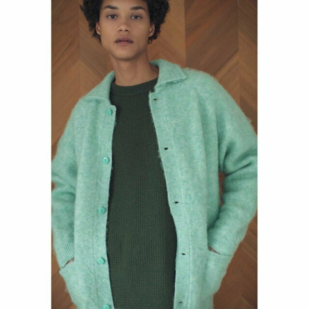 BEAUTY&YOUTH UNITED ARROWS(ビューティアンドユースユナイテッドアローズ)の【LIME】【S】<monkey time> BRSHD MHR PL CARDIGAN/カーディガン メンズのトップス(カーディガン)の商品写真